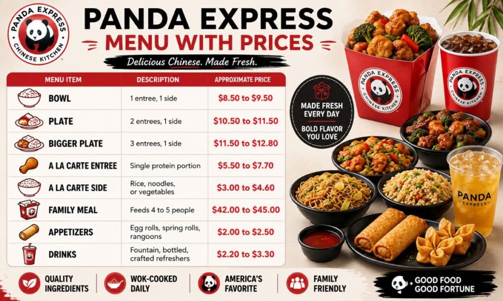 Panda Express Menu With Prices